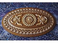 Rosette - ellipse, wood carving for ceiling decoration