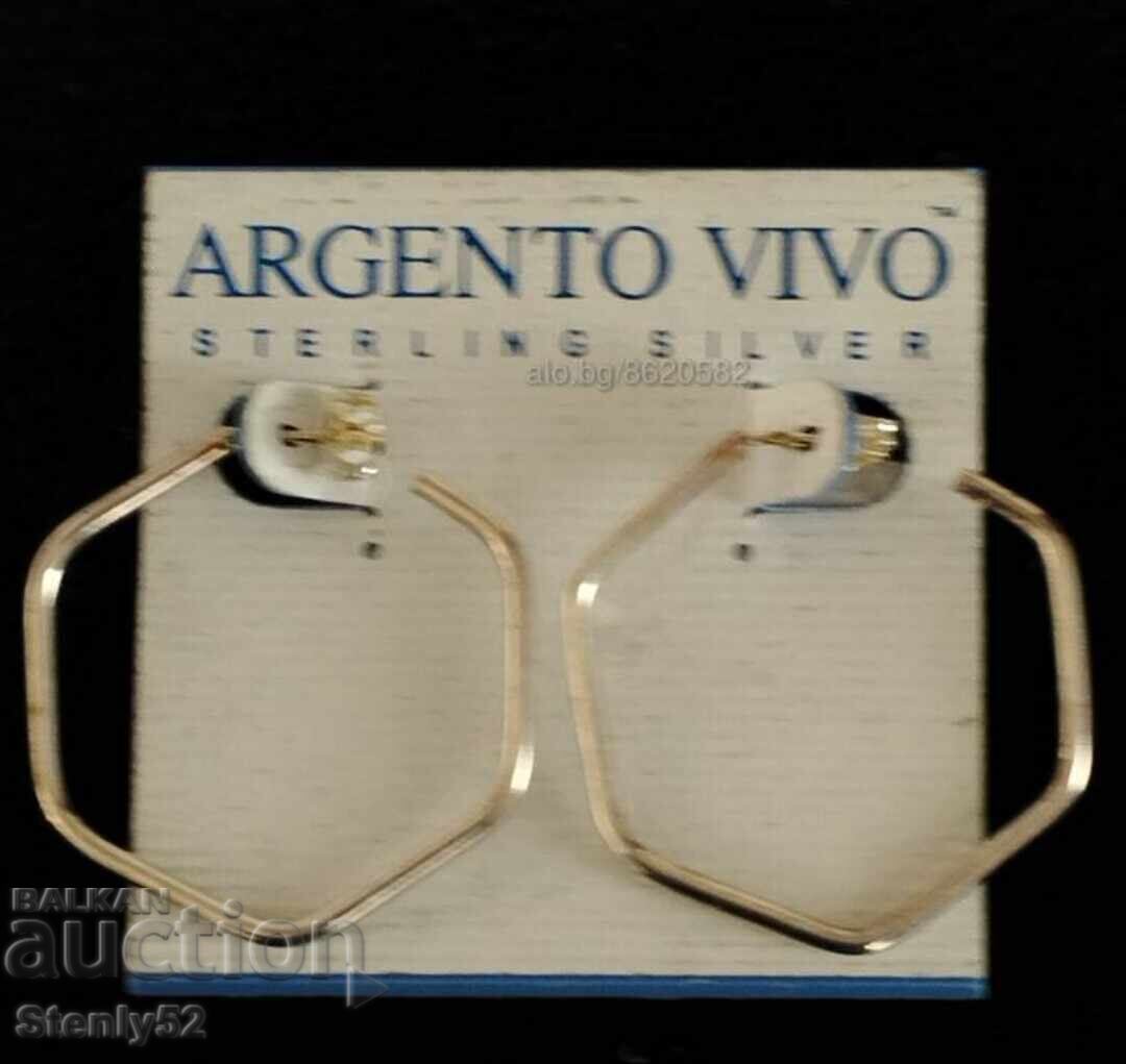 Ασημένια σκουλαρίκια 5,5 γρ. δείγμα 925 του ασημιού.