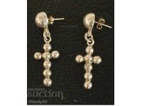 Silver cross earrings 7.49 g. 925 silver.