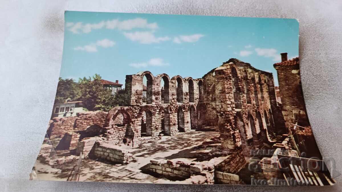 Postcard Nessebar Old Metropolis Church 1960