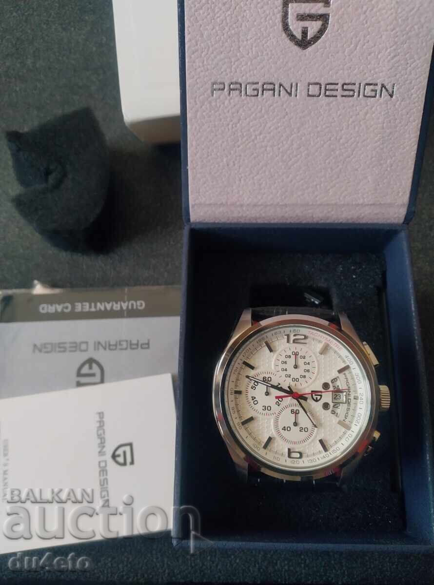 Delivery of Men's sports watch Pagani Design Sport PD-3306 white chrono