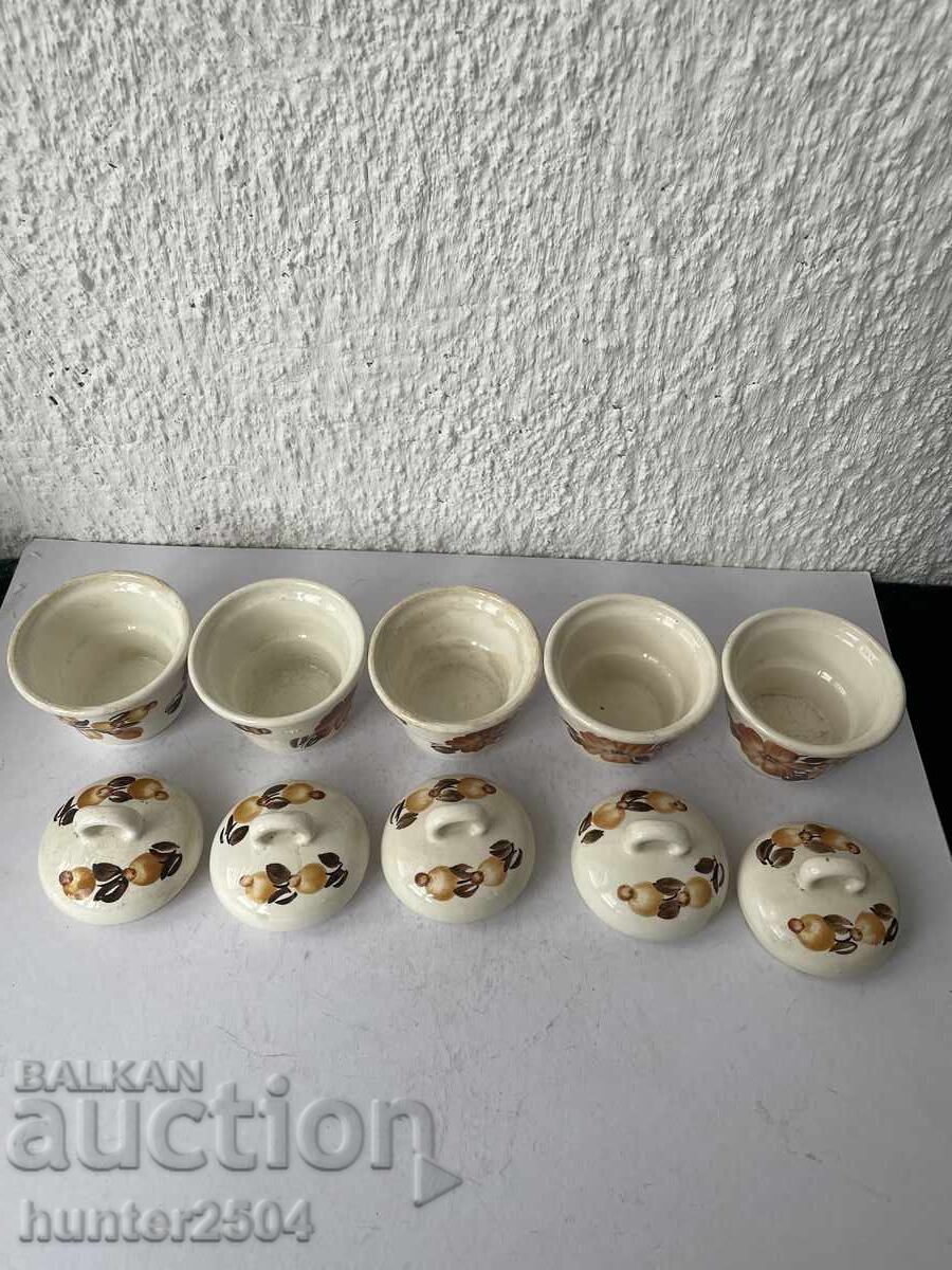 Bowls with lids--5.5 /8 cm, Poland with price 24.95 BGN | € 12.76