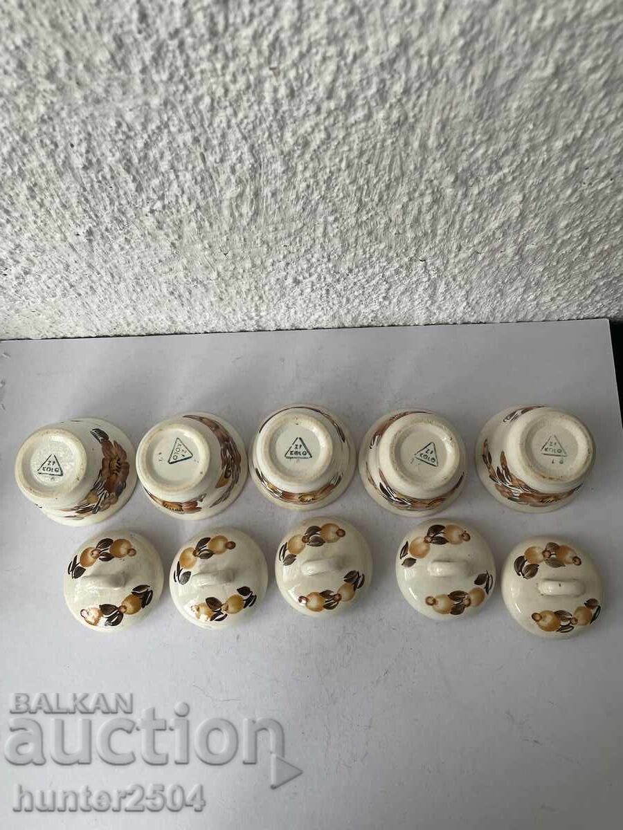 Auction  Bowls with lids--5.5 /8 cm, Poland