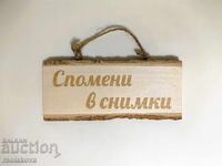 Wooden sign