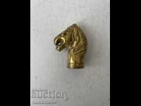 Application for walking stick - lion head, screw-mounted - 6 cm