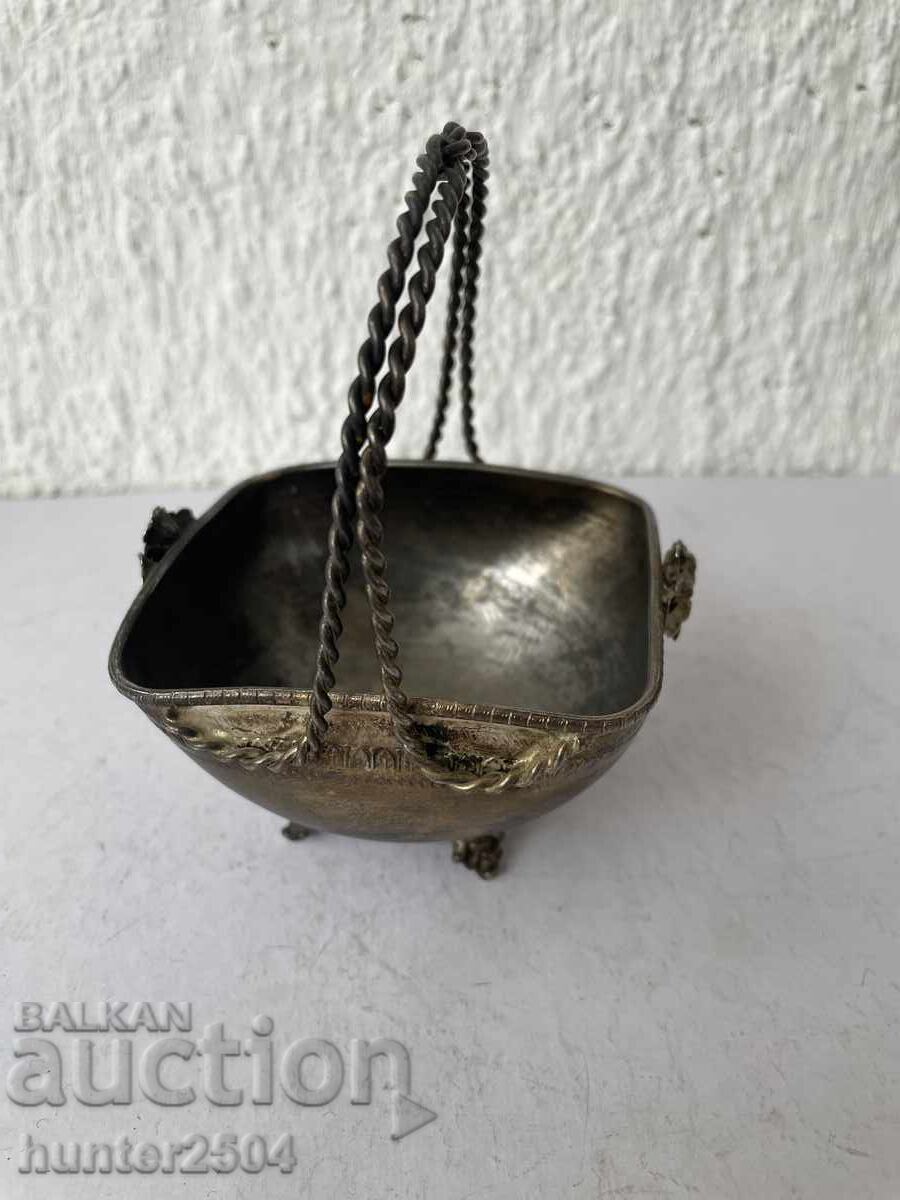 Basket, silver-plated -12 cm with price 49.95 BGN | € 25.54 Basket, silver-plated -12 cm with price 49.95 BGN | € 25.54