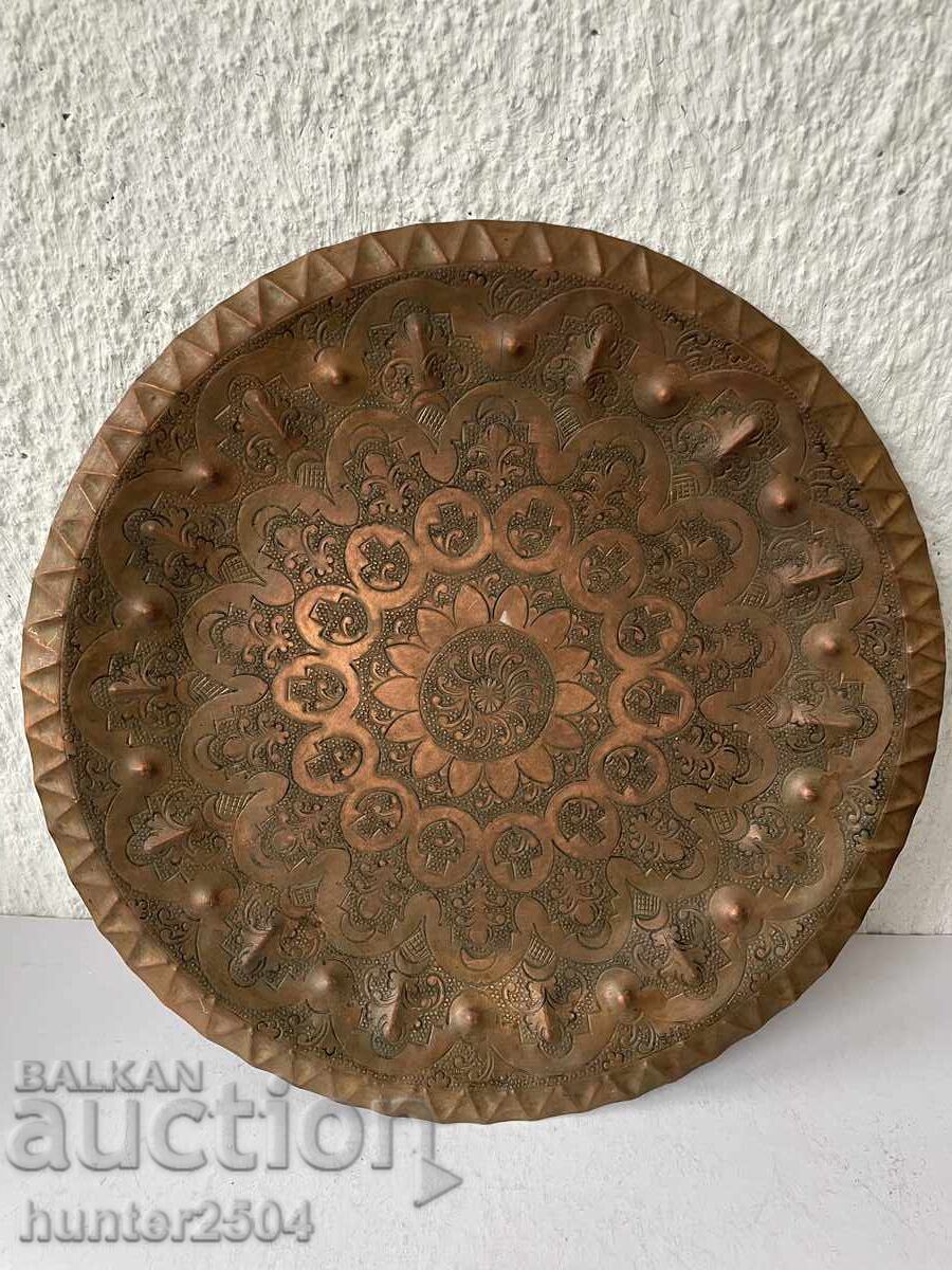 Caserolă, farfurie, tavă-33 cm, cupru Caserolă, farfurie, tavă-33 cm, cupru