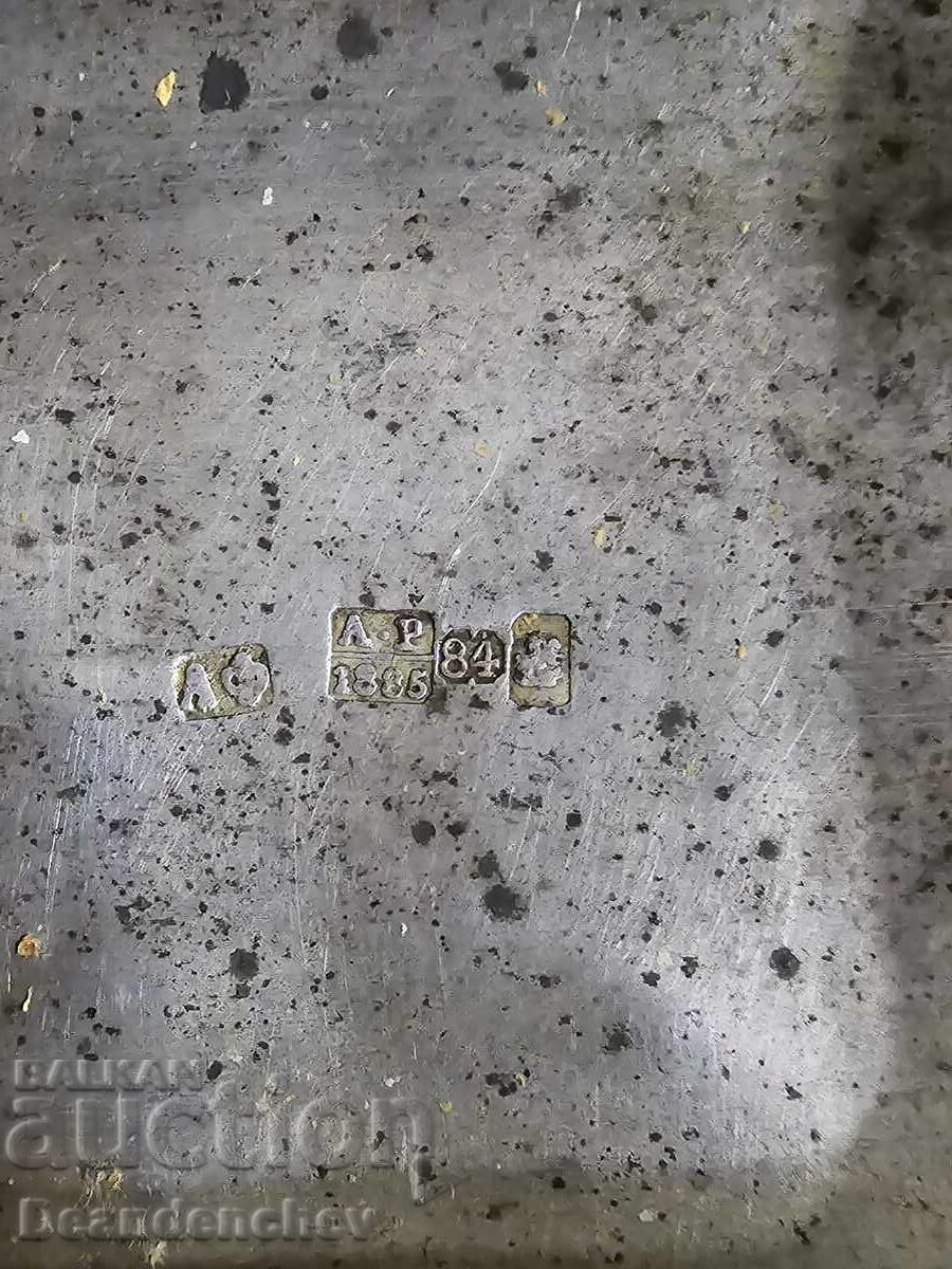 Silver tobacco box Tsarist Russia - 6 Silver tobacco box Tsarist Russia - 6