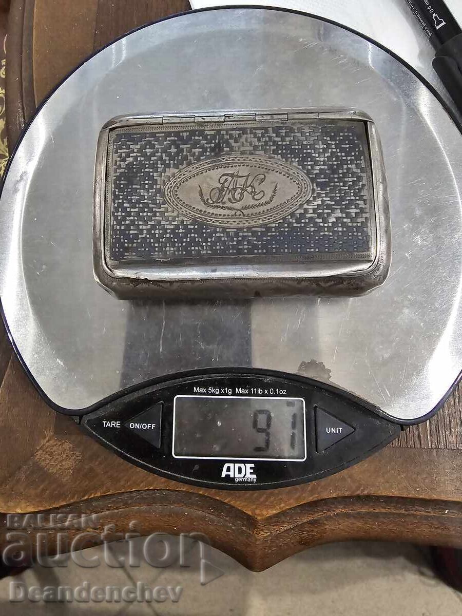 Silver tobacco box Tsarist Russia Silver tobacco box Tsarist Russia