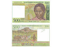 tino37- MADAGASCAR - 500 FRANC - 1995 - XF+/AU