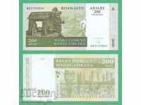 (¯`'•.¸ MADAGASCAR 200 Ariary 2004 UNC ¸.•'´¯)