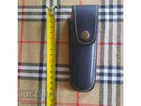 Leather sheath for folding knife - new.