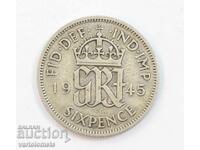 6 pence 1945 - Great Britain › King George VI