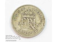 6 pence 1941 - Great Britain › King George VI