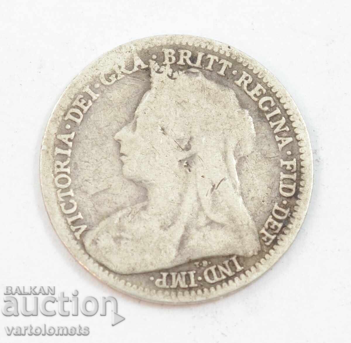 3 pence 1900 - Great Britain › Queen Victoria with price 7.00 BGN | € 3.58 3 pence 1900 - Great Britain › Queen Victoria with price 7.00 BGN | € 3.58