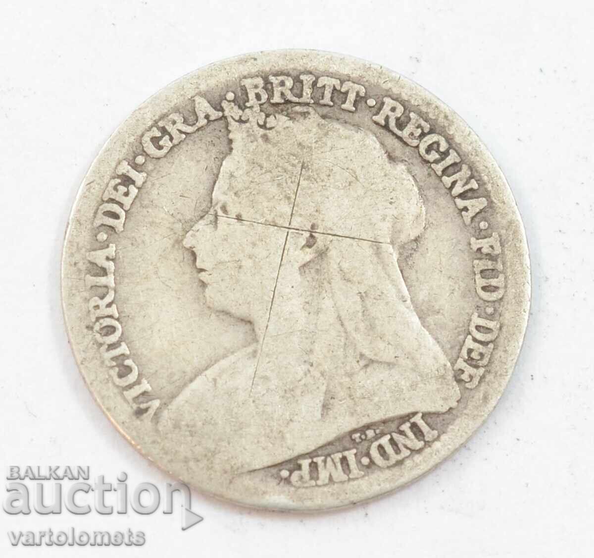 3 pence 1901 - Great Britain › Queen Victoria with price 7.00 BGN | € 3.58 3 pence 1901 - Great Britain › Queen Victoria with price 7.00 BGN | € 3.58