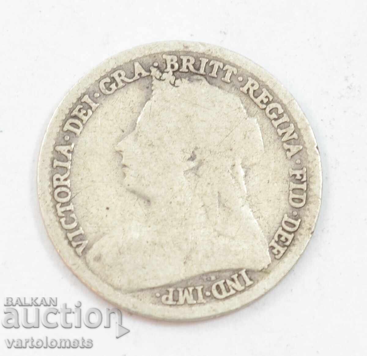 3 pence 1901 - Great Britain › Queen Victoria with price 7.00 BGN | € 3.58 3 pence 1901 - Great Britain › Queen Victoria with price 7.00 BGN | € 3.58