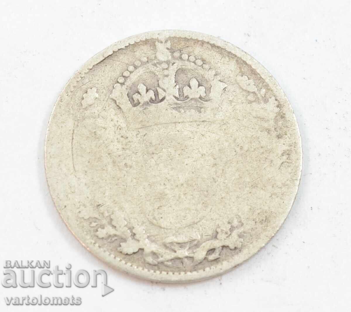 3 pence 1901 - Great Britain › Queen Victoria 3 pence 1901 - Great Britain › Queen Victoria