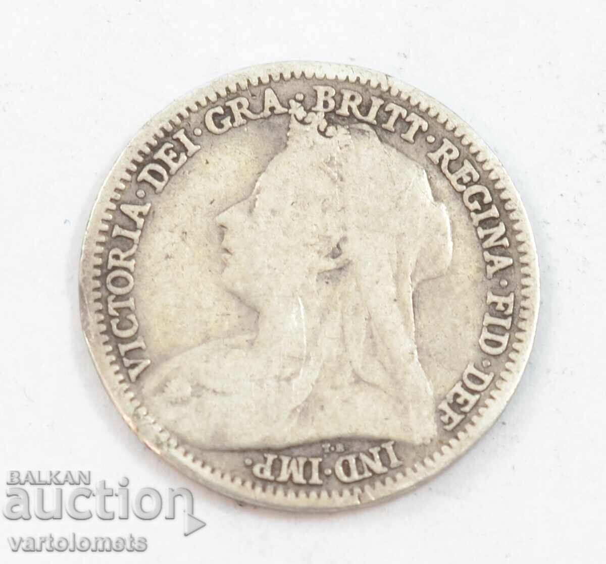 3 pence 1901 - Great Britain › Queen Victoria with price 8.00 BGN | € 4.09