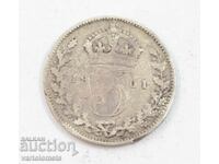 3 pence 1901 - Great Britain › Queen Victoria