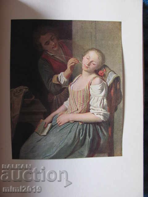 Delivery of 1936 book, color lithographs - Heart in love with painting Delivery of 1936 book, color lithographs - Heart in love with painting