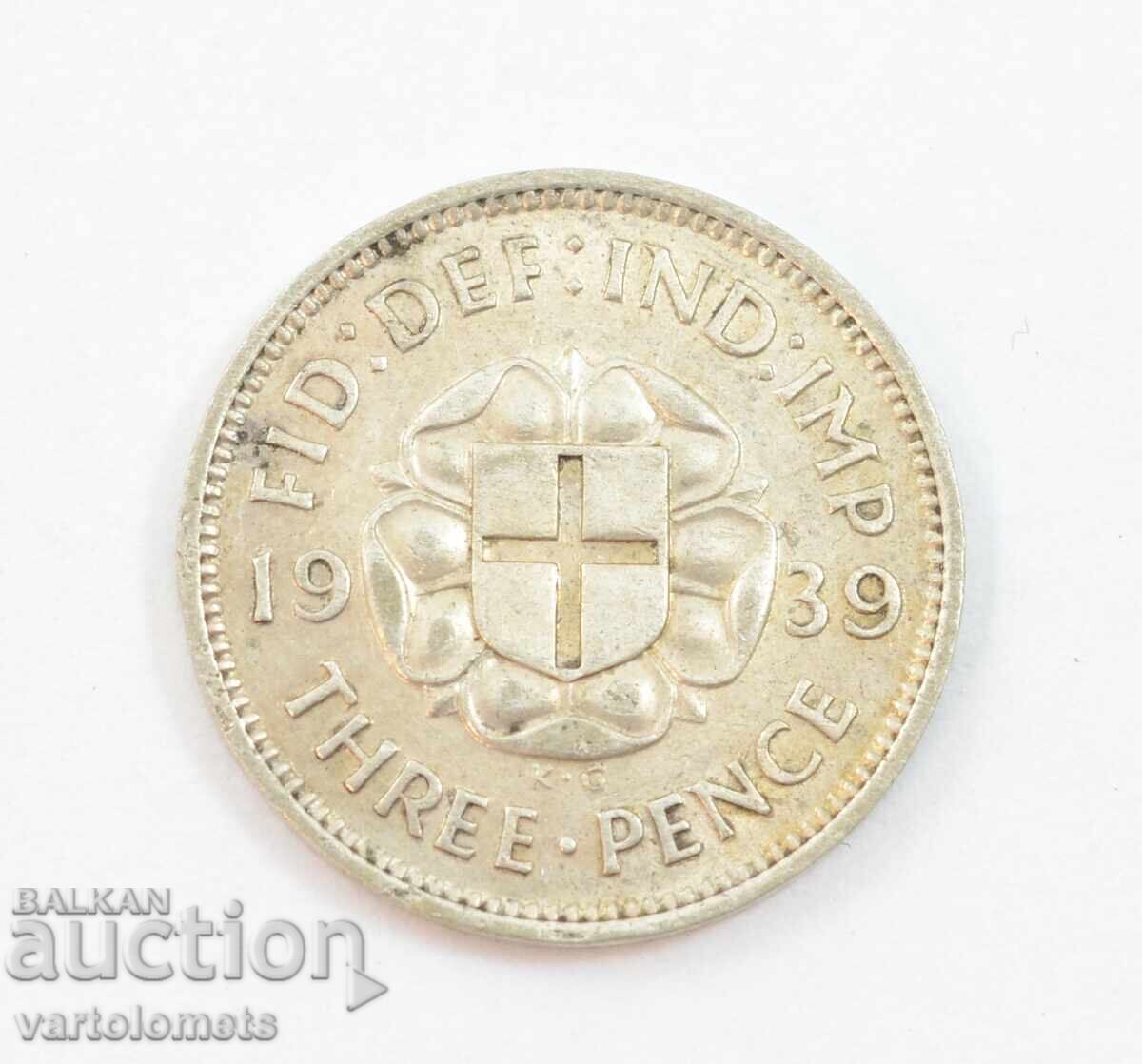 3 pence 1939 - Great Britain › King George VI