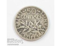 50 centimes 1916 - Franța › A treia Republică