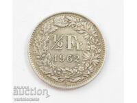 ½ Franc 1962 - Elveția › Confederația Elvețiană