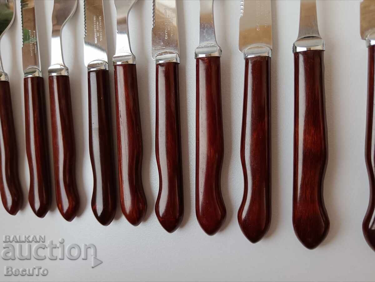 Tacâmuri cu friptură Sheffield, Anglia. Stare excelenta - 7 Tacâmuri cu friptură Sheffield, Anglia. Stare excelenta - 7