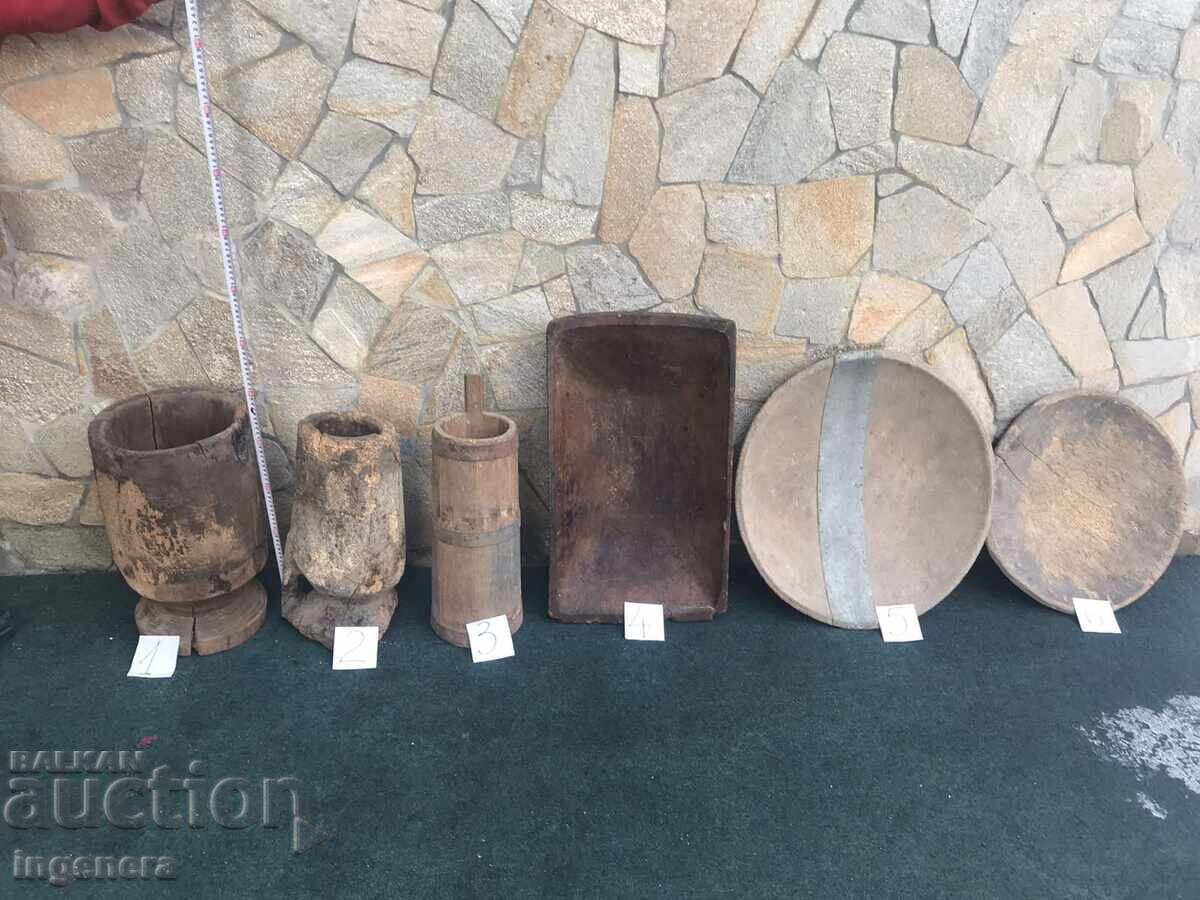 BOTTLE OIL CHEERING VESSEL ANTIQUE WOODEN VESSEL - 7 BOTTLE OIL CHEERING VESSEL ANTIQUE WOODEN VESSEL - 7