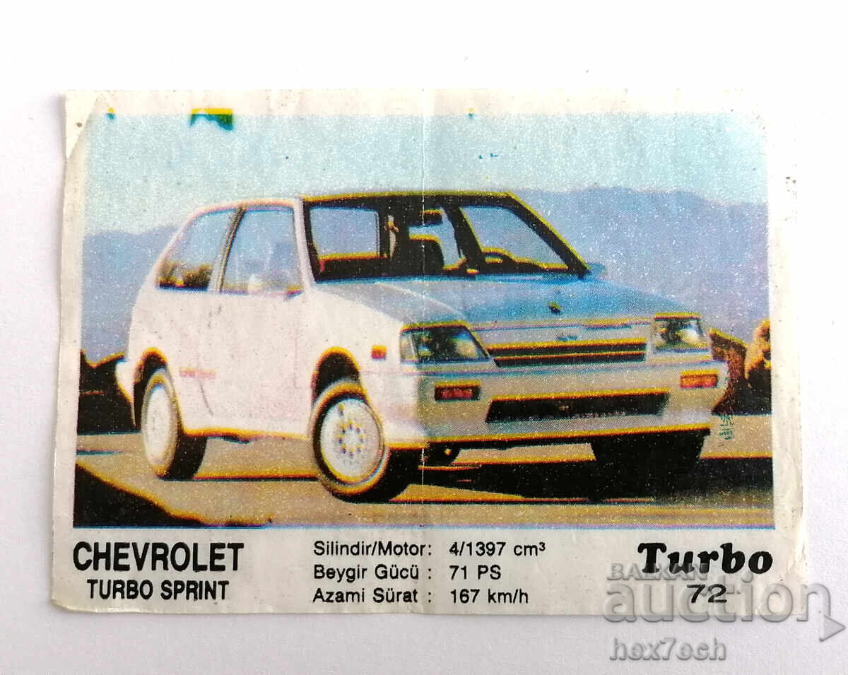 ❤️ ⭐ Poza Turbo Turbo negru 72 Chevrolet Turbo ⭐ ❤️