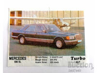 ❤️ ⭐ Imagine Turbo Turbo negru 87 Mercedes 500 SL ⭐ ❤️