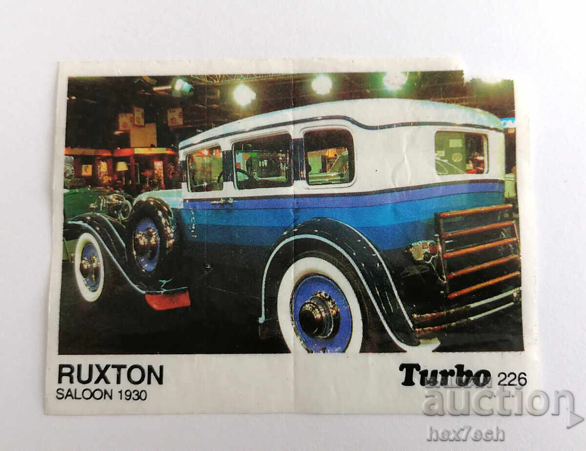 ❤️ ⭐ Картинка Turbo Турбо черно 226 Ruxton Saloon 1930 ⭐ ❤️