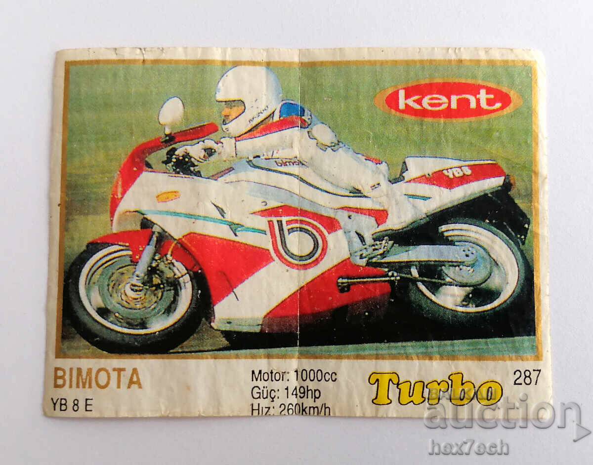 ❤️ ⭐ Εικόνα Turbo Turbo κίτρινο 287 Bimota YB 8 E ⭐ ❤️