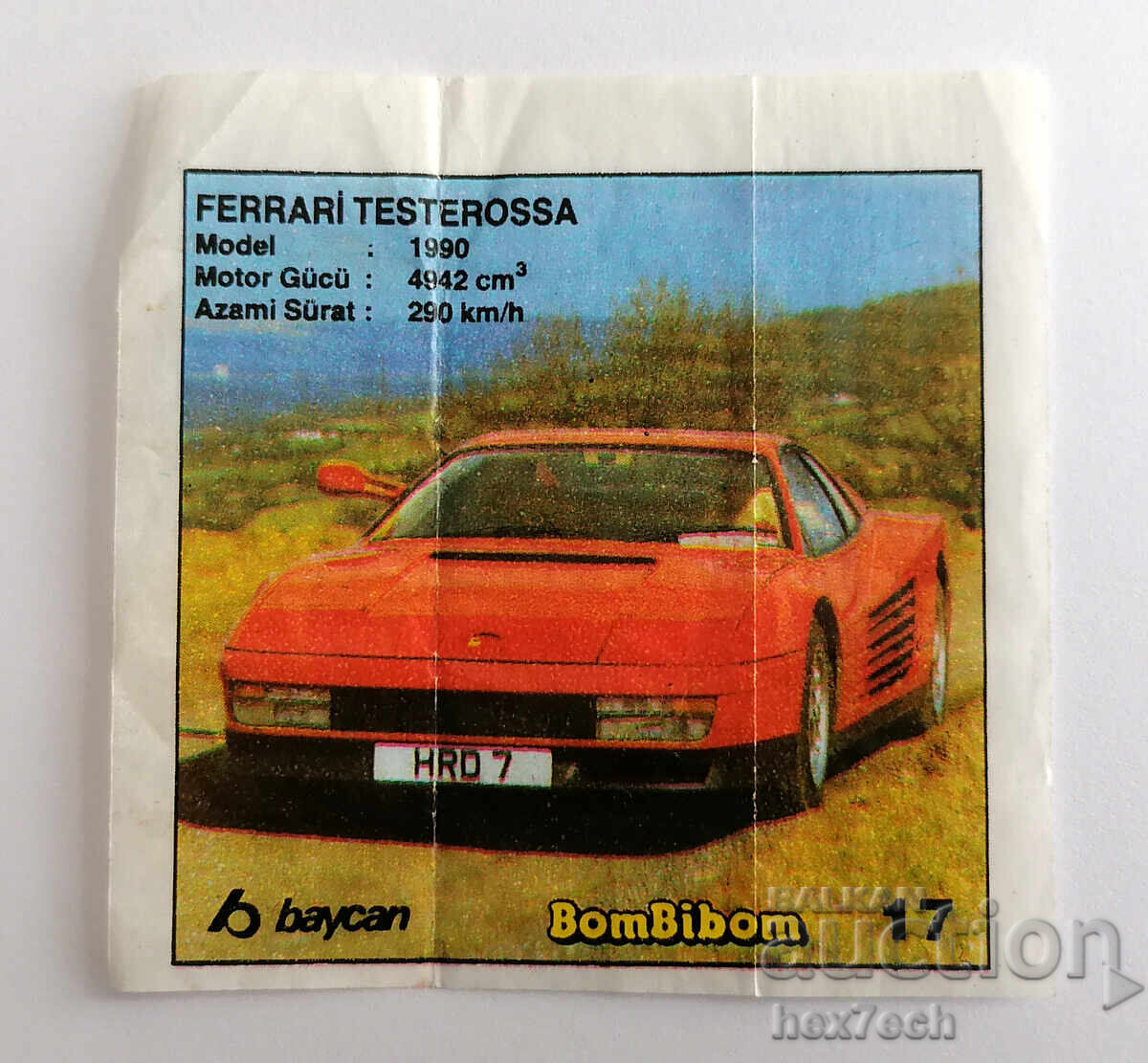 ❤️ ⭐ Poza BomBibom 1-60 17 Ferrari Testerossa ⭐ ❤️