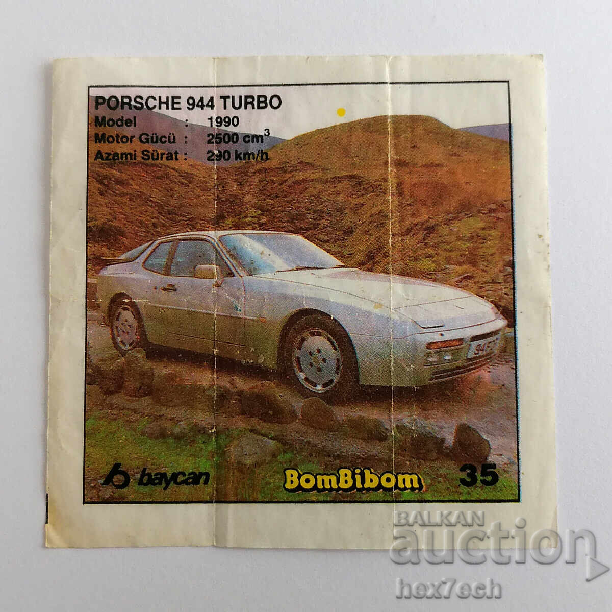 ❤️ ⭐ Picture BomBibom 1-60 35 Porsche 944 Turbo ⭐ ❤️