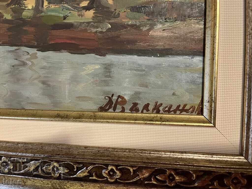 Auction Painting by Dimitar Valkanov oil paints Auction Painting by Dimitar Valkanov oil paints