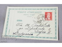 1937 Turkey Postcard traveled to Sofia with stamp