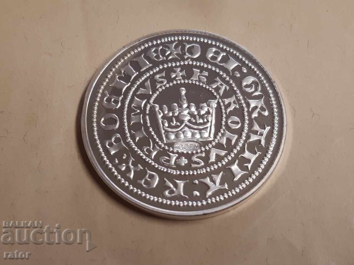 Prague Groschen Coin - 1 oz, copy with price 20.00 BGN | € 10.23 Prague Groschen Coin - 1 oz, copy with price 20.00 BGN | € 10.23
