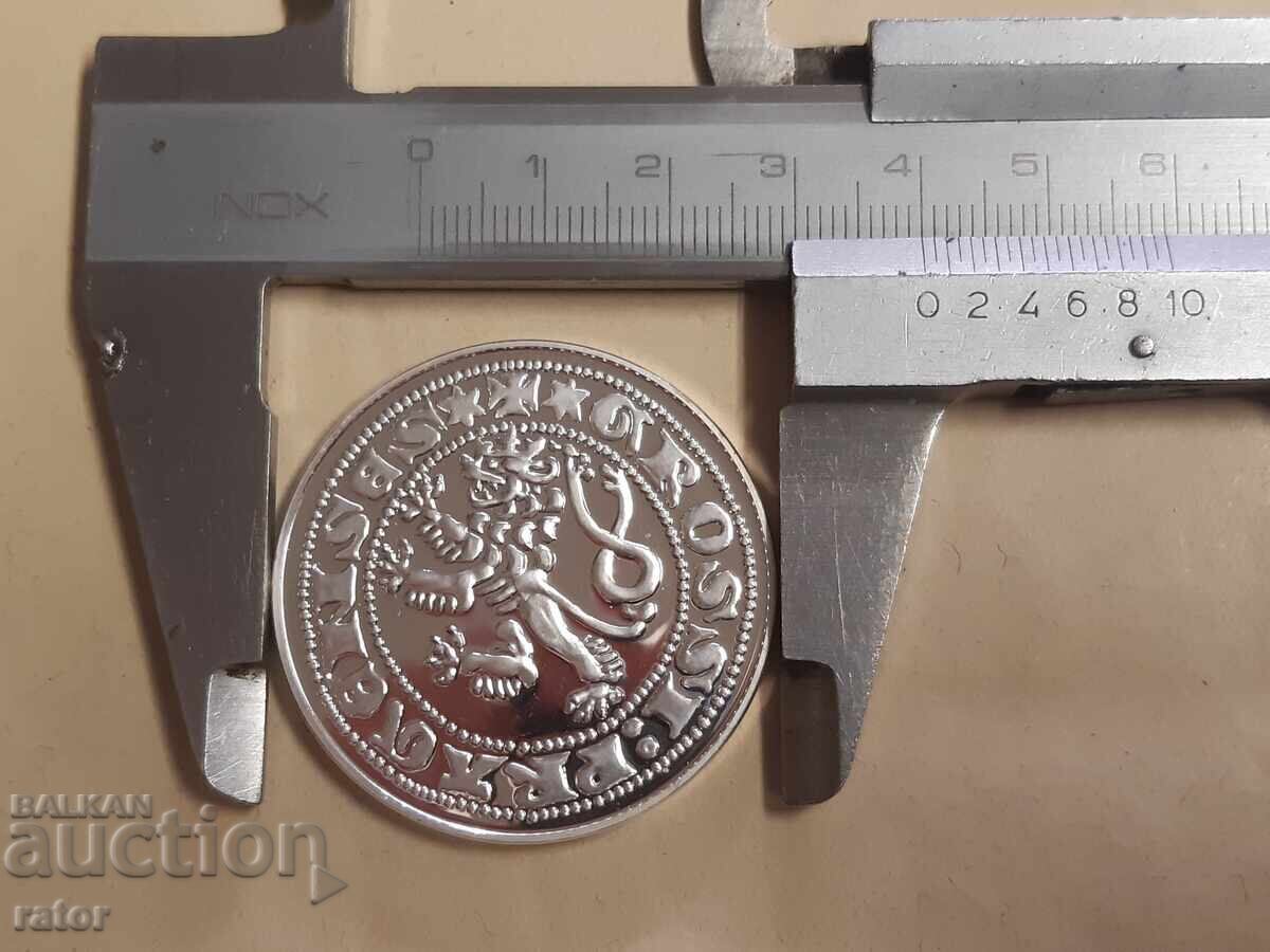 Prague Groschen Coin - 1 oz, copy - 5 Prague Groschen Coin - 1 oz, copy - 5