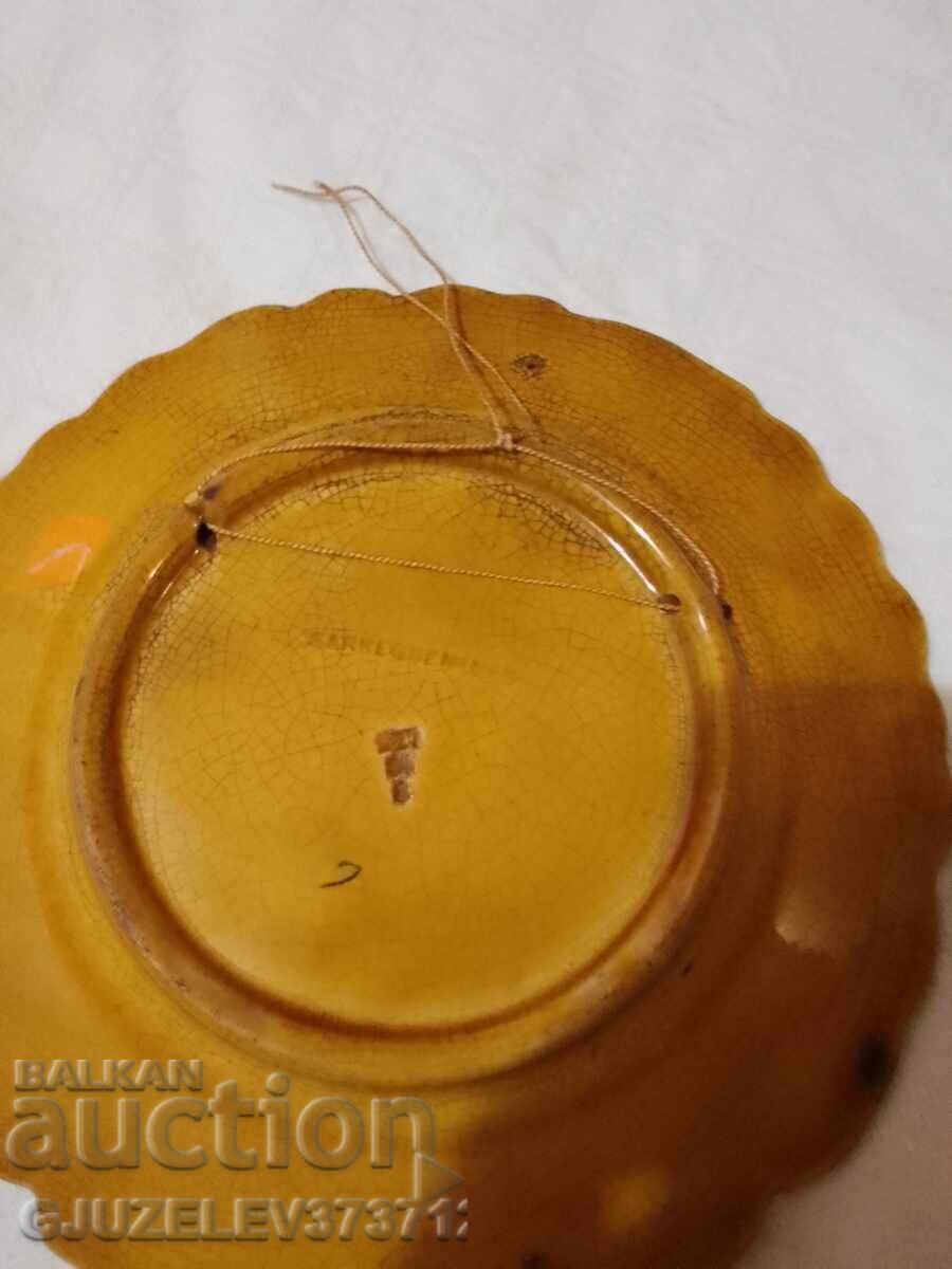 Δημοπρασία Παλαιό συλλεκτικό πιάτο μαγιόλικα Γαλλία