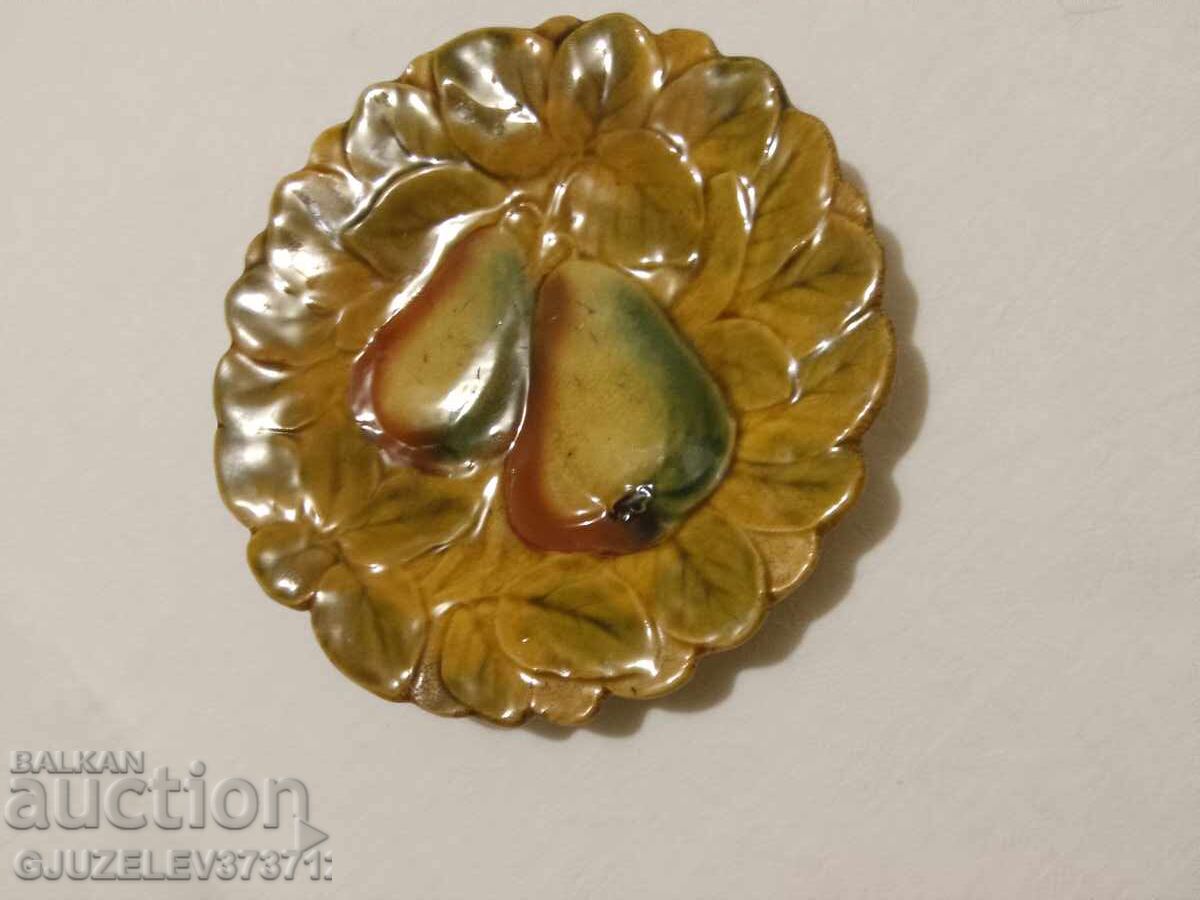 Παράδοση Παλαιό συλλεκτικό πιάτο μαγιόλικα Γαλλία