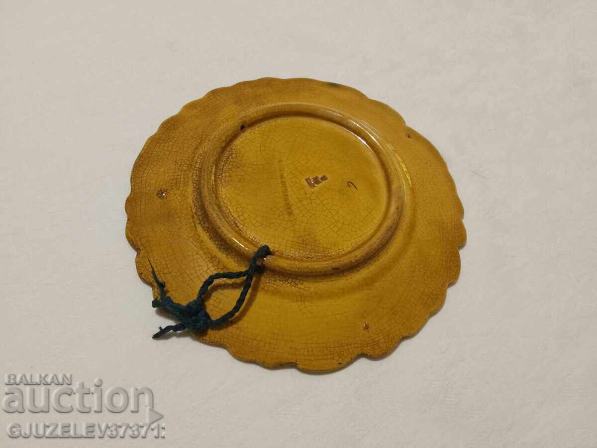 Παλαιό συλλεκτικό πιάτο μαγιόλικα Γαλλία - 5