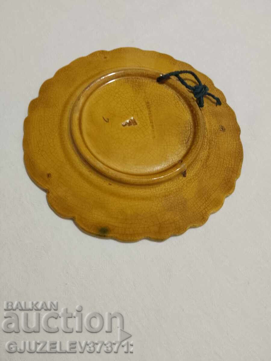 Παλαιό συλλεκτικό πιάτο μαγιόλικα Γαλλία - 7