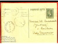 TRAVELED CARD SOFIA with VOIVODA sp PAGES FOR EVERYONE 1932