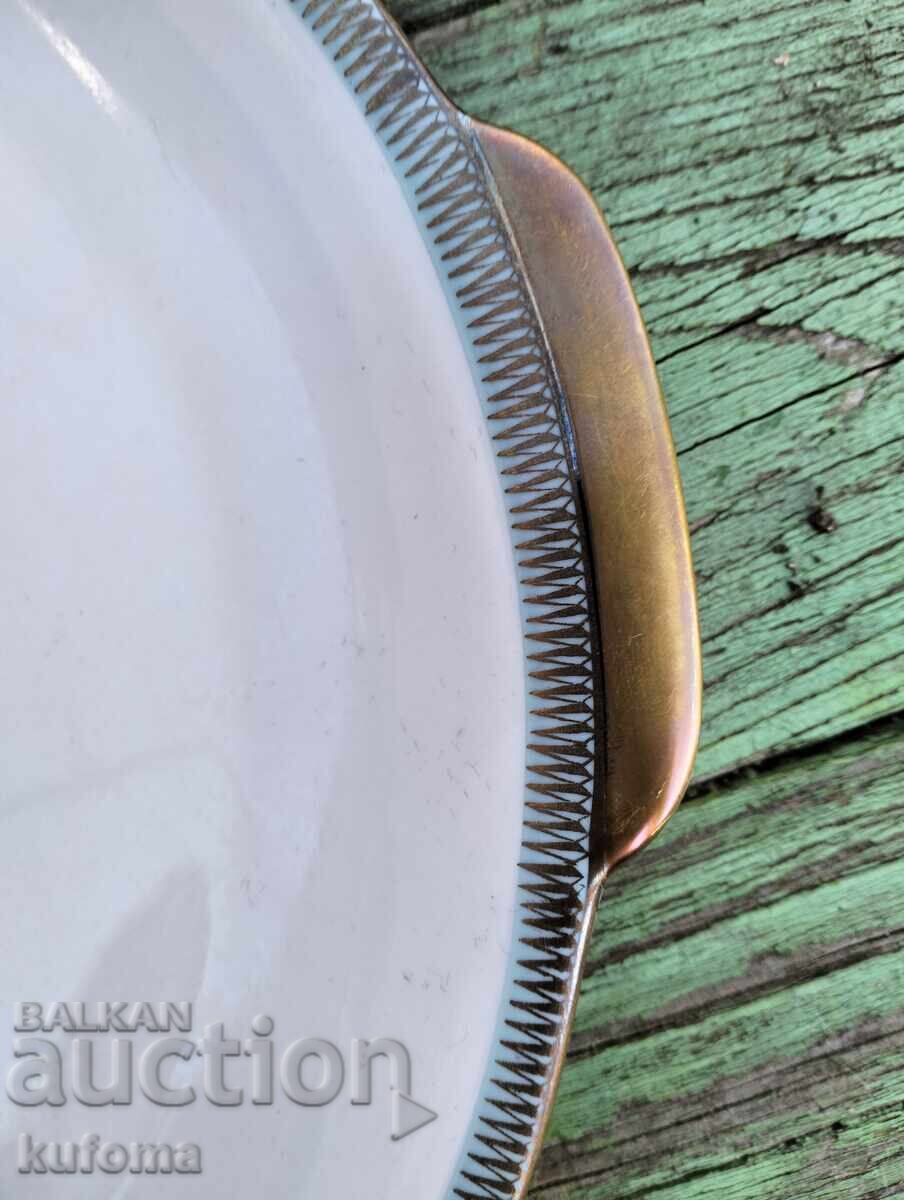 German porcelain plate with price 14.99 BGN | € 7.66 German porcelain plate with price 14.99 BGN | € 7.66