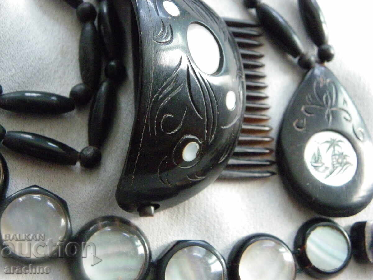 Изключителен индонезийски комплект от рог на воден бивол - 5 Изключителен индонезийски комплект от рог на воден бивол - 5