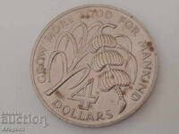 rare coin Antigua and Barbuda 4 dollars 1970 - FAO;