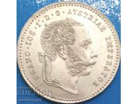 20 Kreuzer 1870 Austria-Hungary Franz Joseph UNC Silver