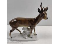 DEER PORCELAIN FIGURE PORCELAIN STATUETTE